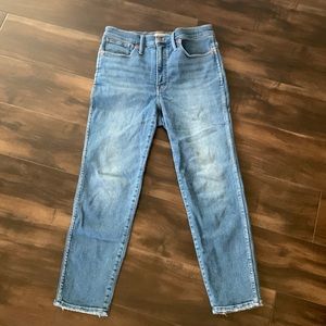 Madewell Stovepipe Jeans size 30